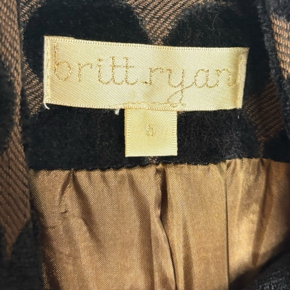 VTG Y2K Tweed Artsy Abstract Multi Pattern Colorful Blazer Anthro Britt Ryan 6 - Picture 5 of 13